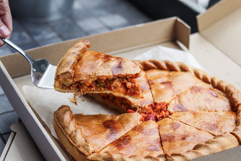 Lunch combo deal with pizza and salad